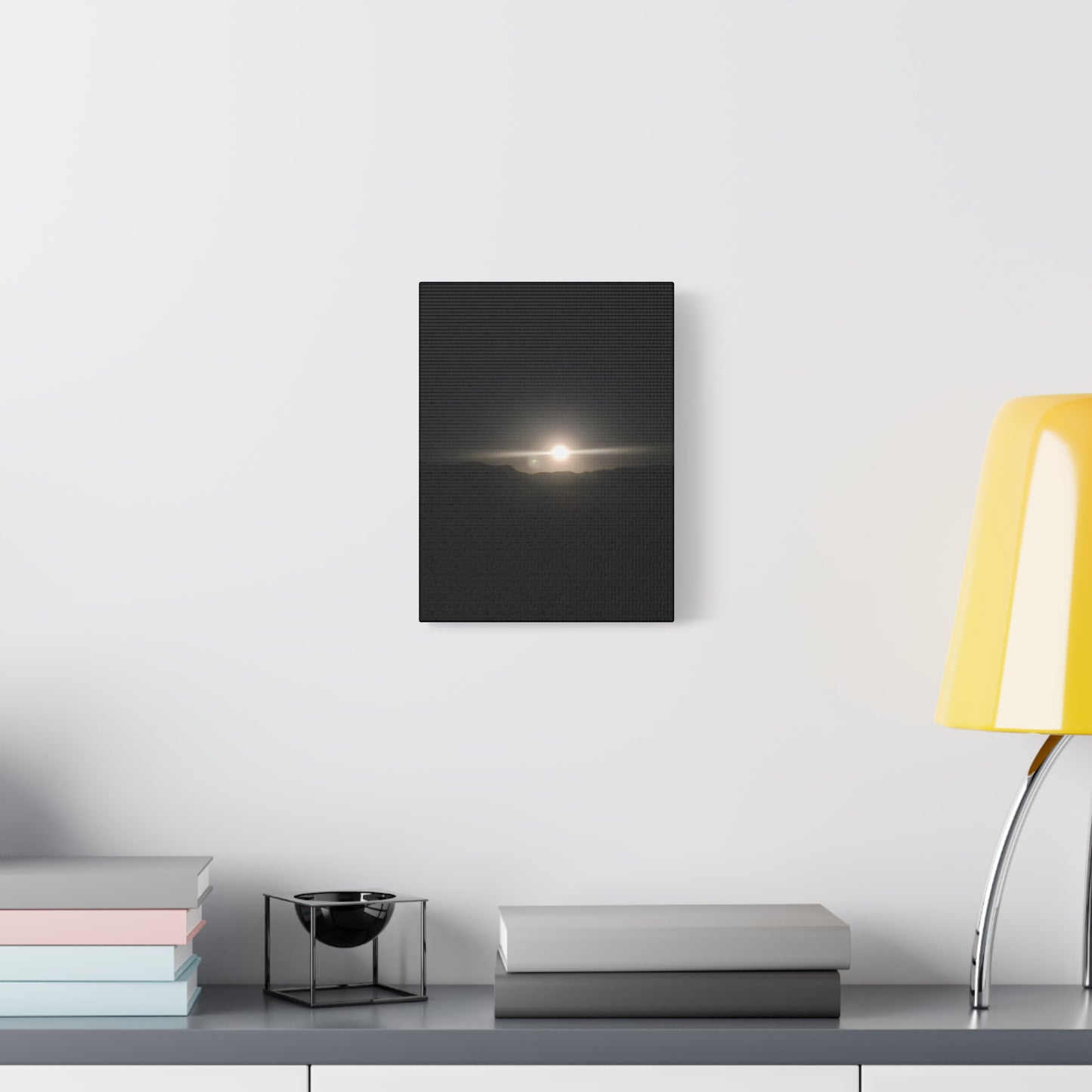 Stretched Canvas Art Print, Modern Wall Decor, Sunset Photography, Home Aesthetic, Gift for Her, Art for Living Room