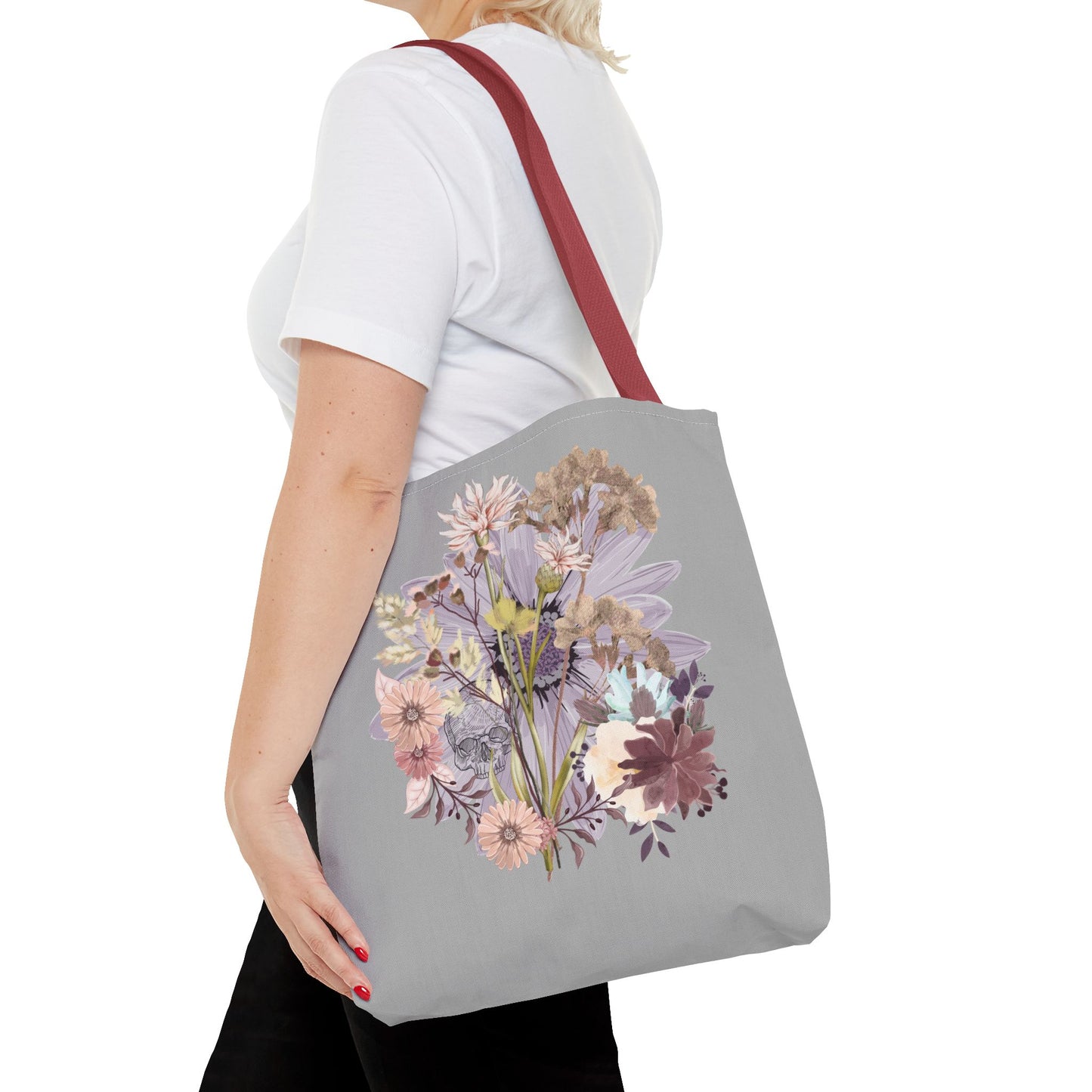 Floral Tote Bag - Vibrant Botanical Design, Spacious Shopping Companion, Eco-Friendly Gift for Nature Lovers, Perfect for Everyday Use