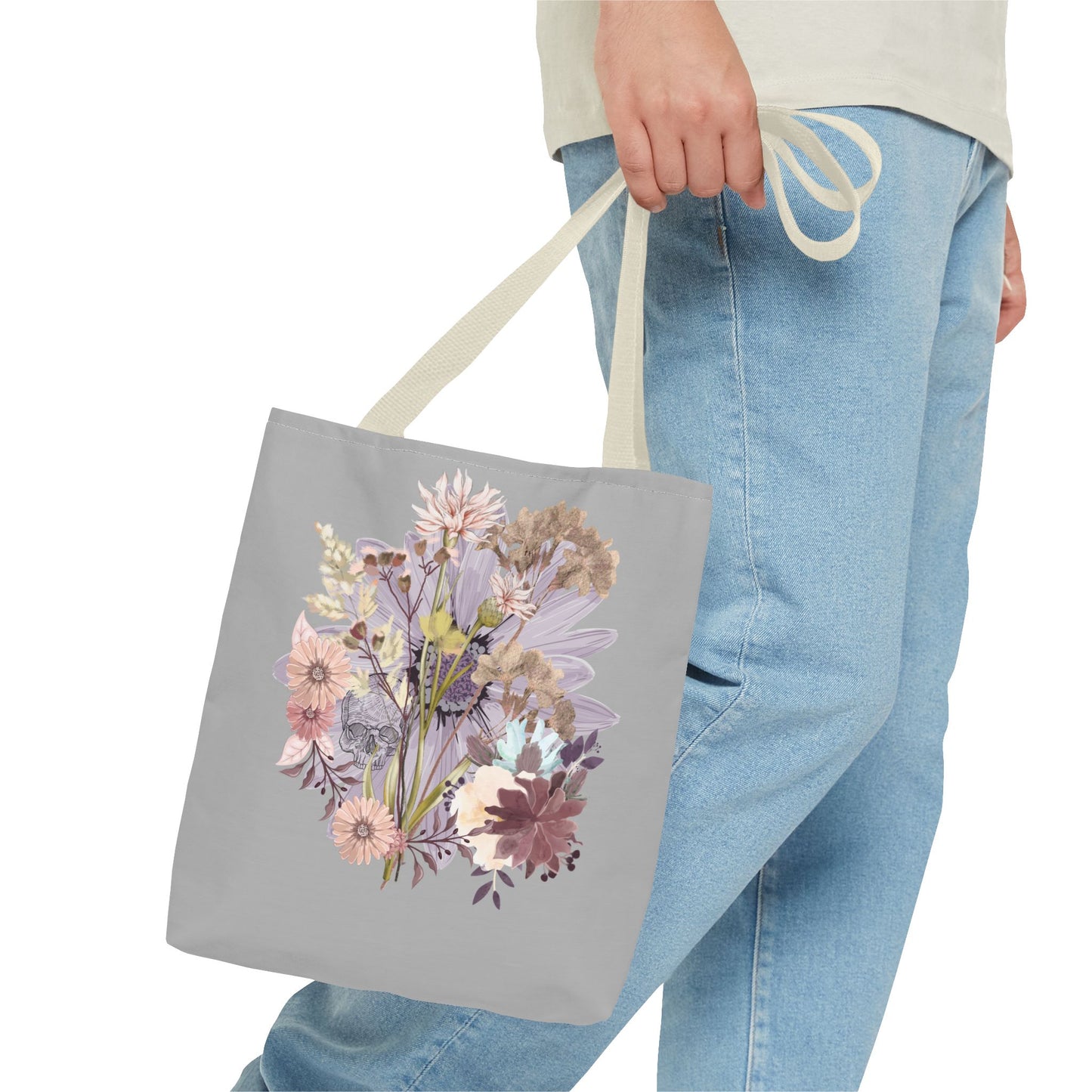 Floral Tote Bag - Vibrant Botanical Design, Spacious Shopping Companion, Eco-Friendly Gift for Nature Lovers, Perfect for Everyday Use