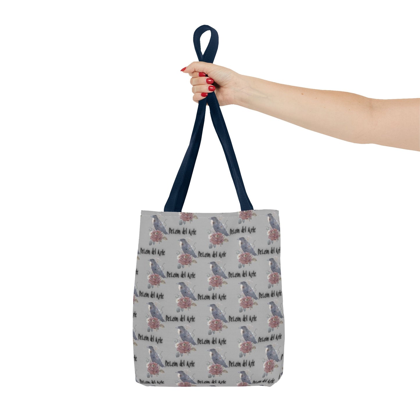Charming Floral Tote Bag with Bird Design, Perfect for Casual Outings, Eco-Friendly Gift, Beach Bag, Everyday Carry-All