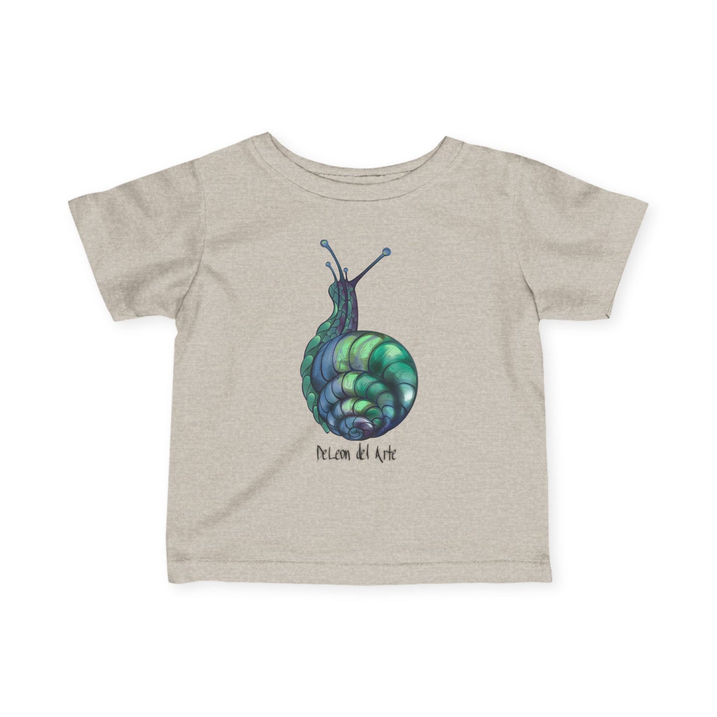 Snail Art Infant Tee, Cute Baby Shirt, Unique Toddler Clothes, Gift for New Parents, Nursery Outfit, Eco-Friendly Baby Apparel
