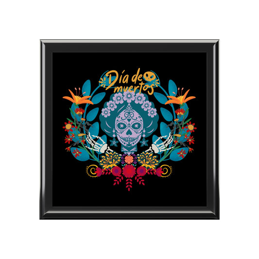 Dia de Muertos Jewelry Box | Decorative Keepsake, Gift for Anniversaries, Home Decor, Halloween, Day of the Dead
