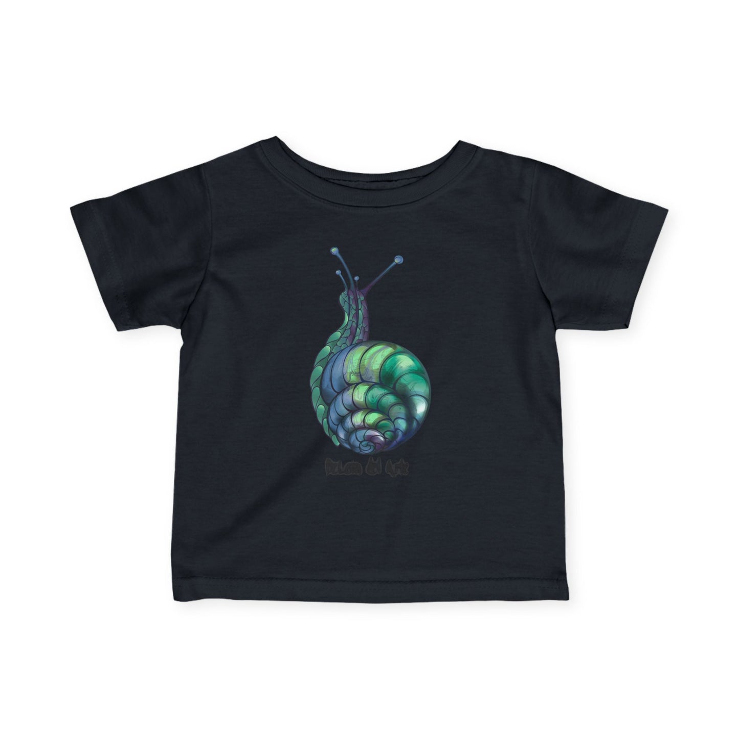 Snail Art Infant Tee, Cute Baby Shirt, Unique Toddler Clothes, Gift for New Parents, Nursery Outfit, Eco-Friendly Baby Apparel