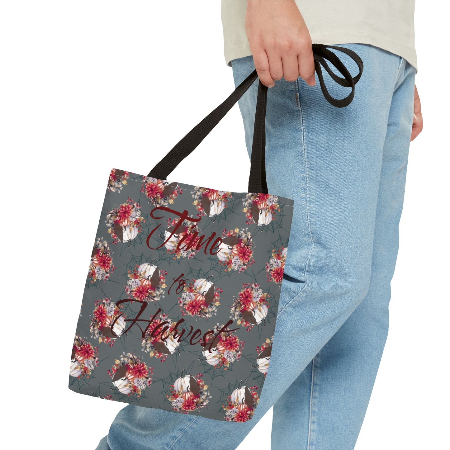 Boho Floral Tote Bag, Perfect for Fall, Eco-Friendly Shopping, Gift for Her, Everyday Use, Time to Harvest Design
