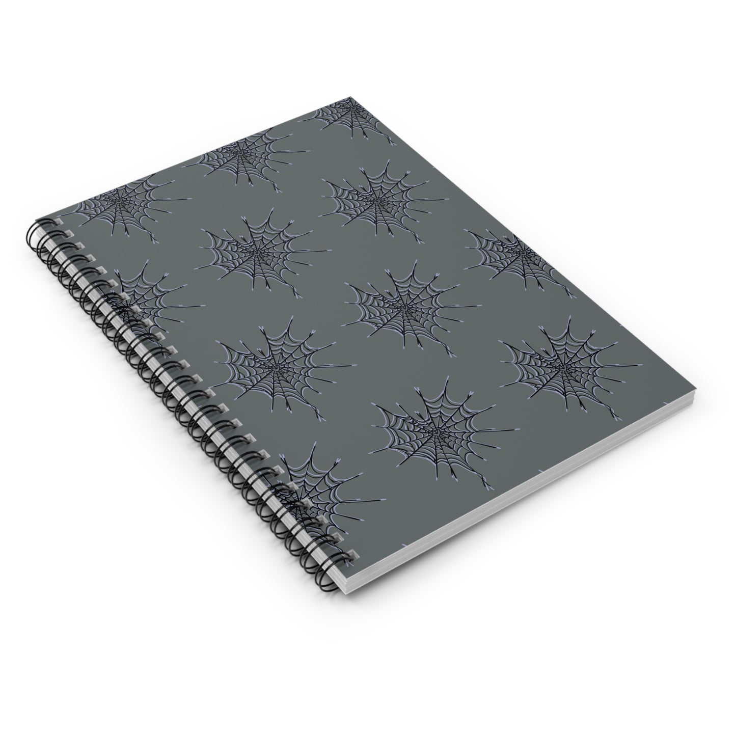 Spider Web Spiral Notebook - Perfect for Halloween, Writing, Journaling, Gifts for Writers, Trendy Stationery