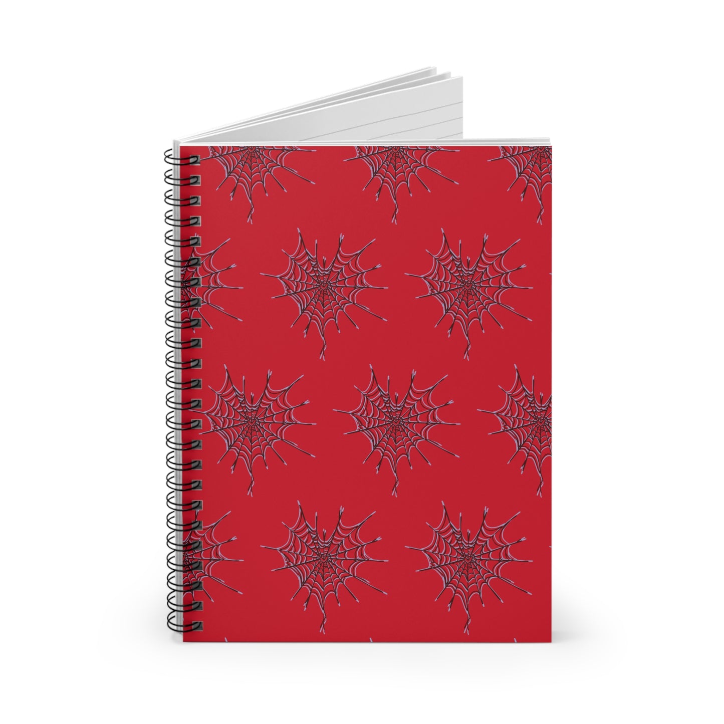 Spider Web Spiral Notebook - Perfect for Halloween, Art Journaling, Daily Notes, School Supplies, Gift Idea