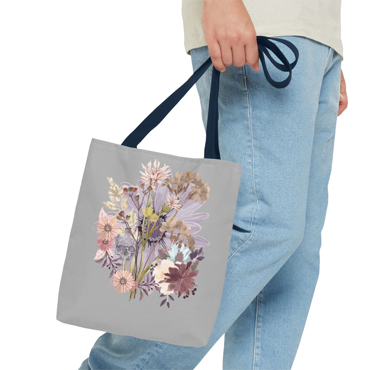 Floral Tote Bag - Vibrant Botanical Design, Spacious Shopping Companion, Eco-Friendly Gift for Nature Lovers, Perfect for Everyday Use