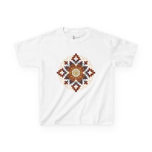 Ethnic Pattern Kids Tee, Fun Kids T-Shirt, Colorful Graphic Kids Tee, Festival Wardrobe, Unique Gift for Children