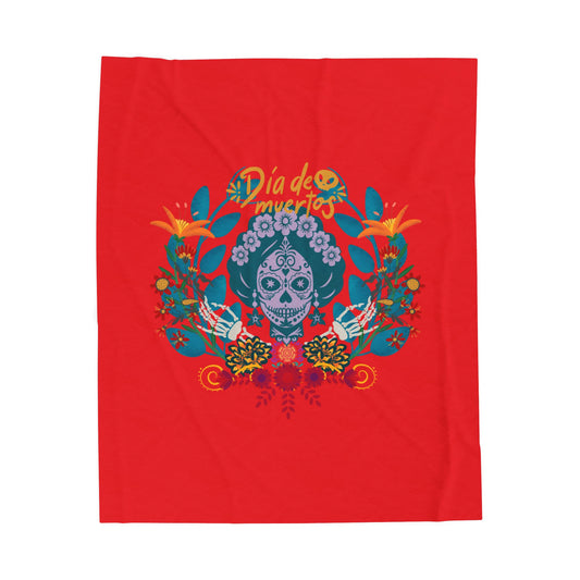 Colorful Día de Muertos Velveteen Plush Blanket, Cozy Throw for Celebrations, Festival Decor, Unique Gift for Friends, Perfect for All [...]