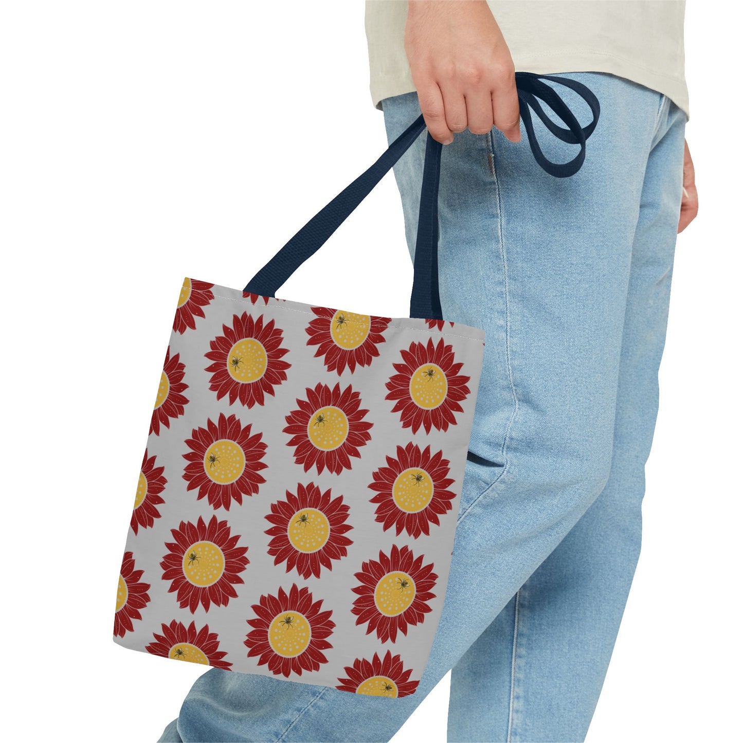 Bright Floral Tote Bag | Eco-Friendly Shopping Tote, Beach Bag, Summer Accessory, Gift for Her, Flower Pattern Carryall