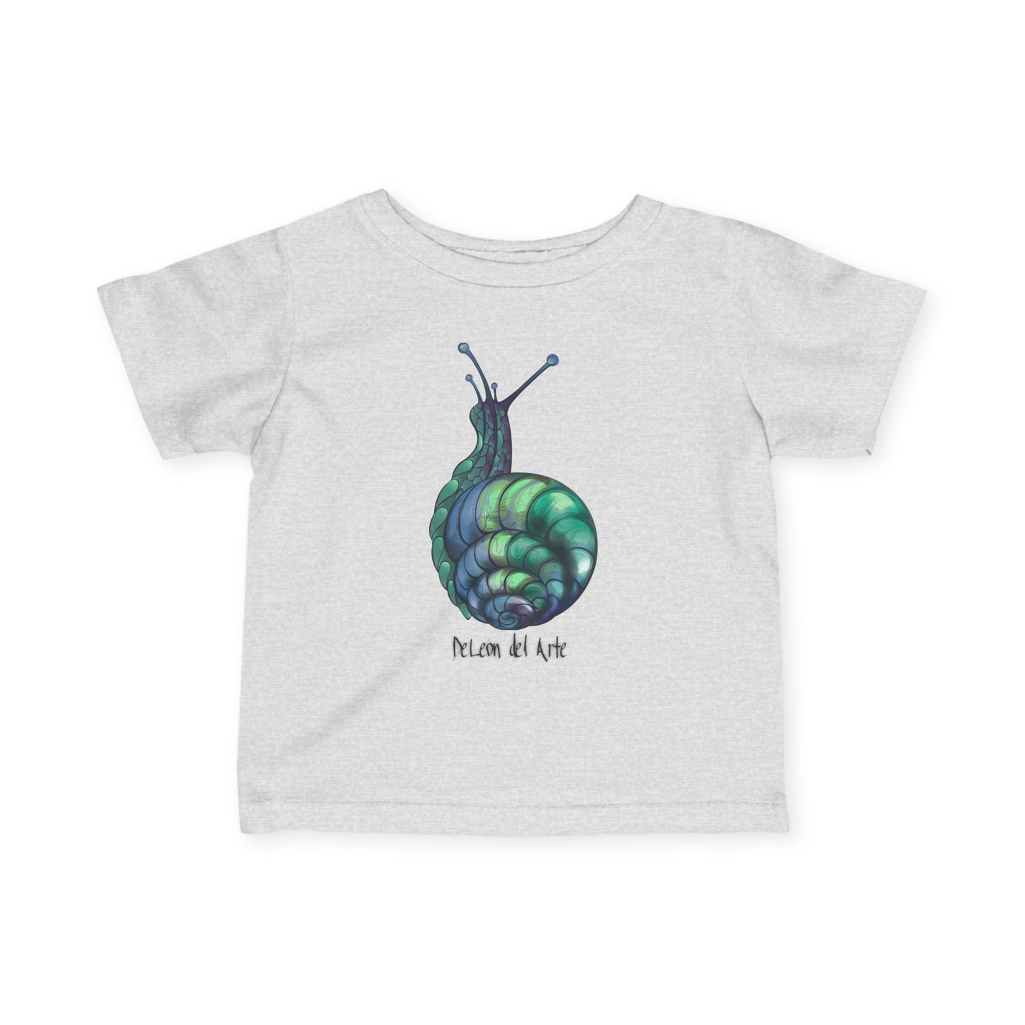 Snail Art Infant Tee, Cute Baby Shirt, Unique Toddler Clothes, Gift for New Parents, Nursery Outfit, Eco-Friendly Baby Apparel