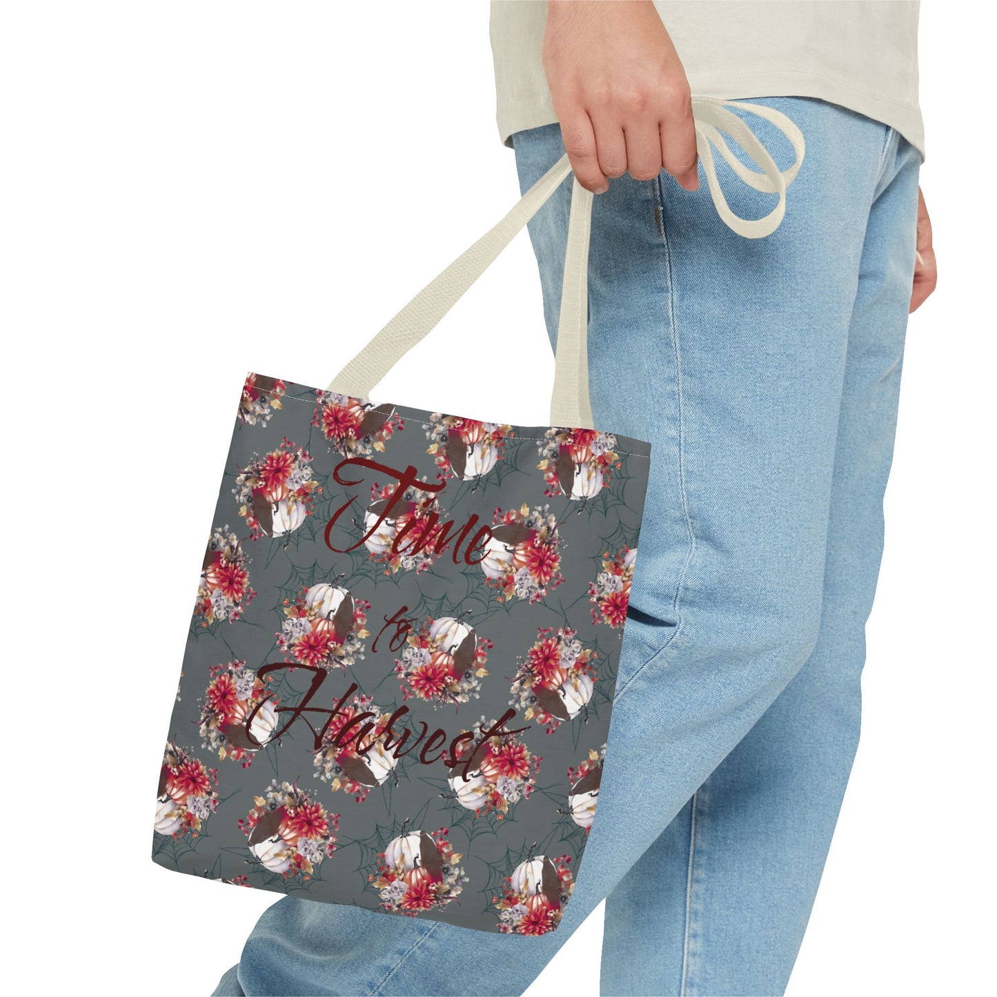 Boho Floral Tote Bag, Perfect for Fall, Eco-Friendly Shopping, Gift for Her, Everyday Use, Time to Harvest Design