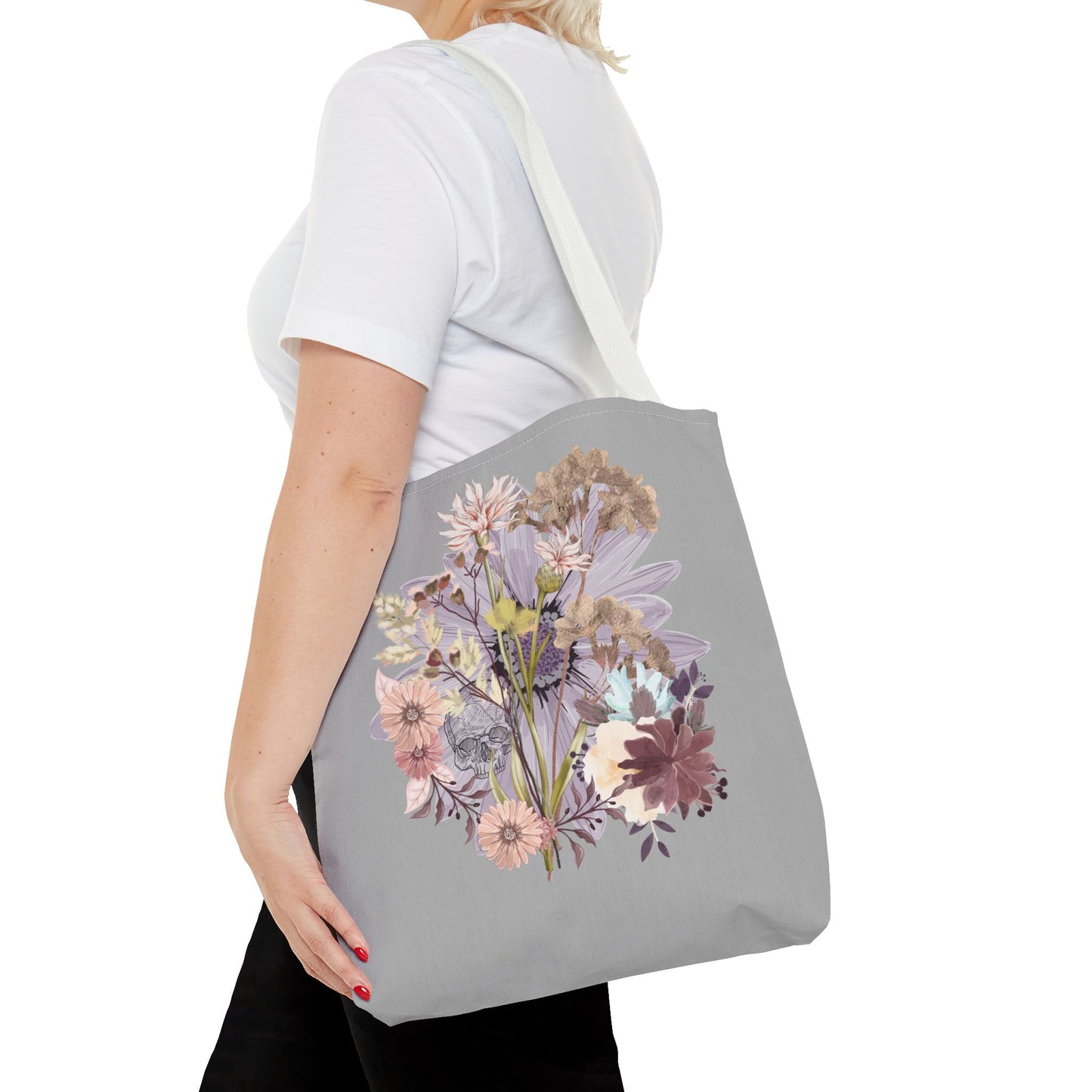 Floral Tote Bag - Vibrant Botanical Design, Spacious Shopping Companion, Eco-Friendly Gift for Nature Lovers, Perfect for Everyday Use