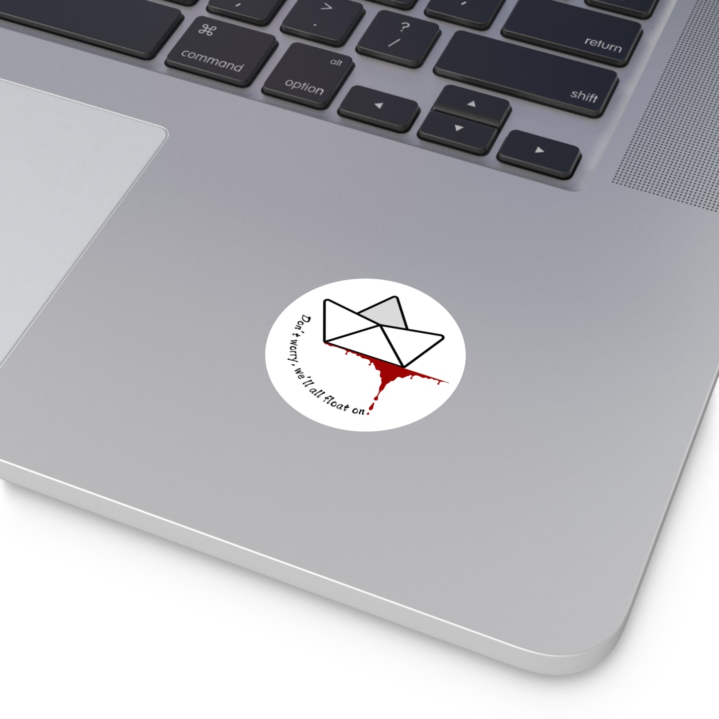 Floating On Round Stickers, Indoor\Outdoor