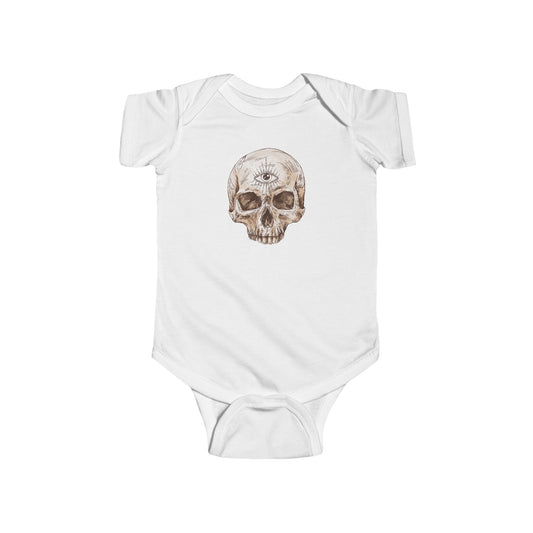 Baby Skull Bodysuit — Vintage Skull Infant Onesie