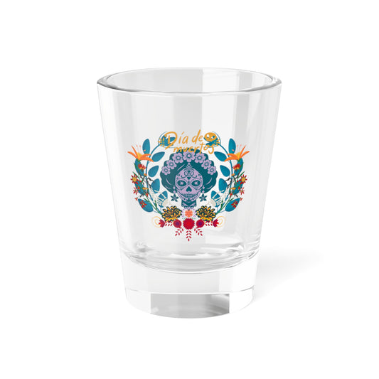 Festive Dia de los Muertos Shot Glass, 1.5oz | Unique Barware for Celebrations, Halloween, Parties, Gifts, Home Decor