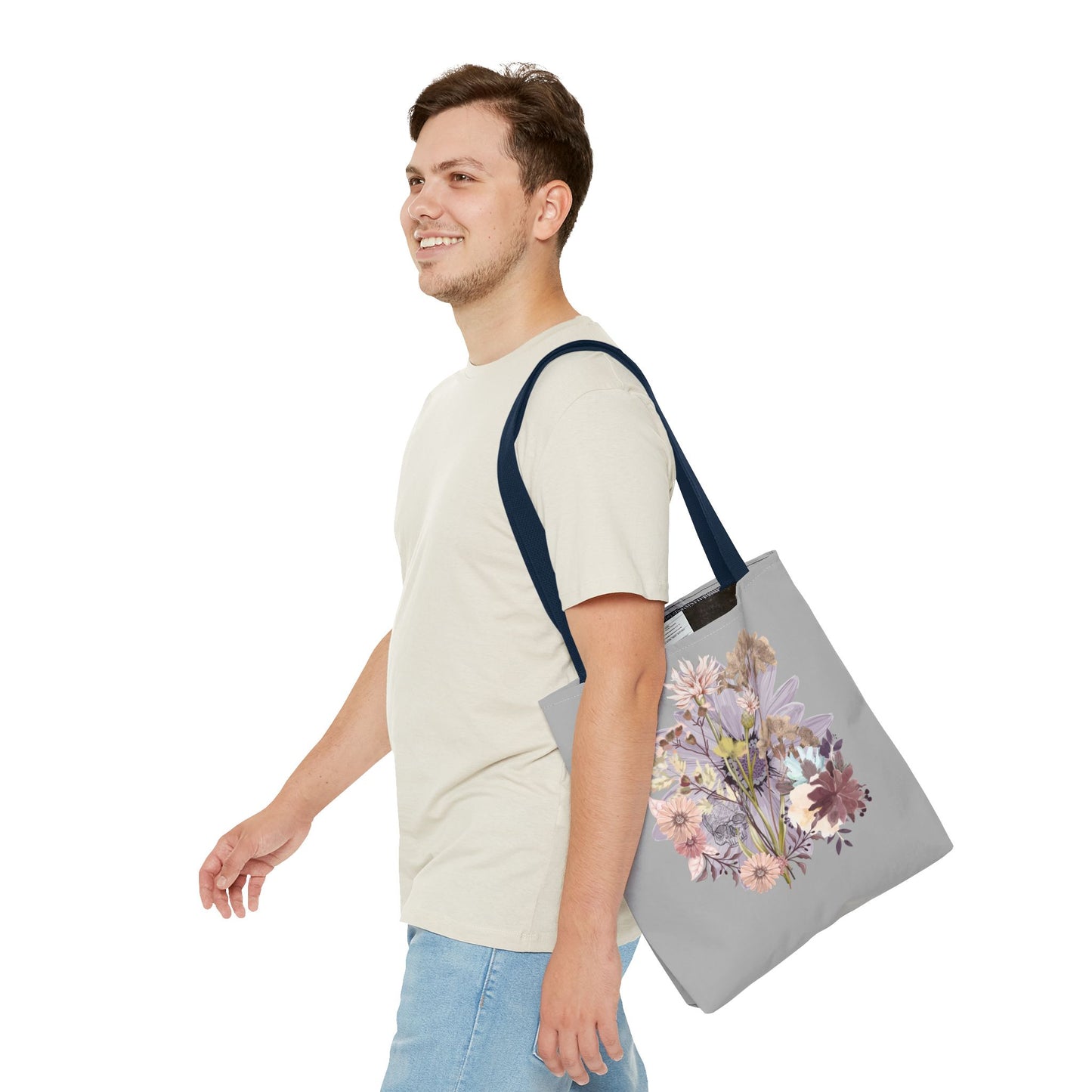 Floral Tote Bag - Vibrant Botanical Design, Spacious Shopping Companion, Eco-Friendly Gift for Nature Lovers, Perfect for Everyday Use