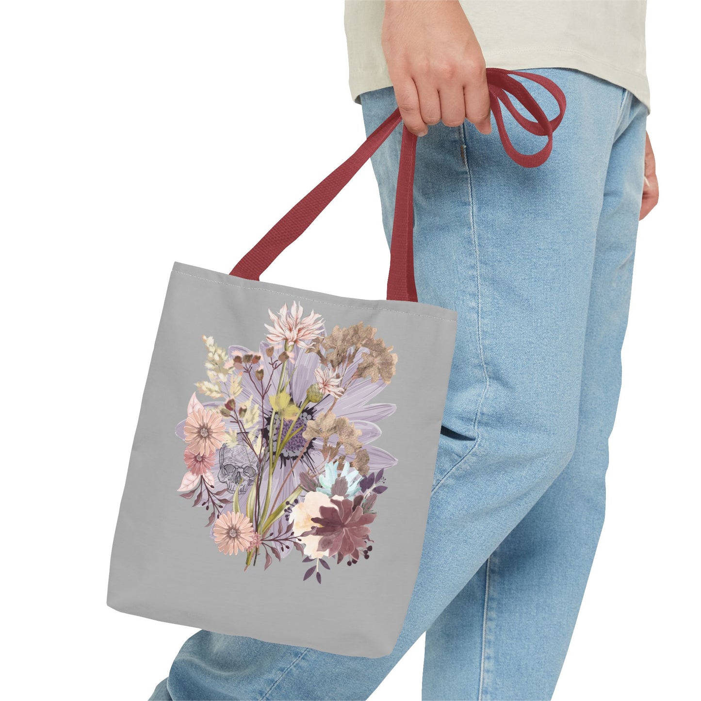 Floral Tote Bag - Vibrant Botanical Design, Spacious Shopping Companion, Eco-Friendly Gift for Nature Lovers, Perfect for Everyday Use