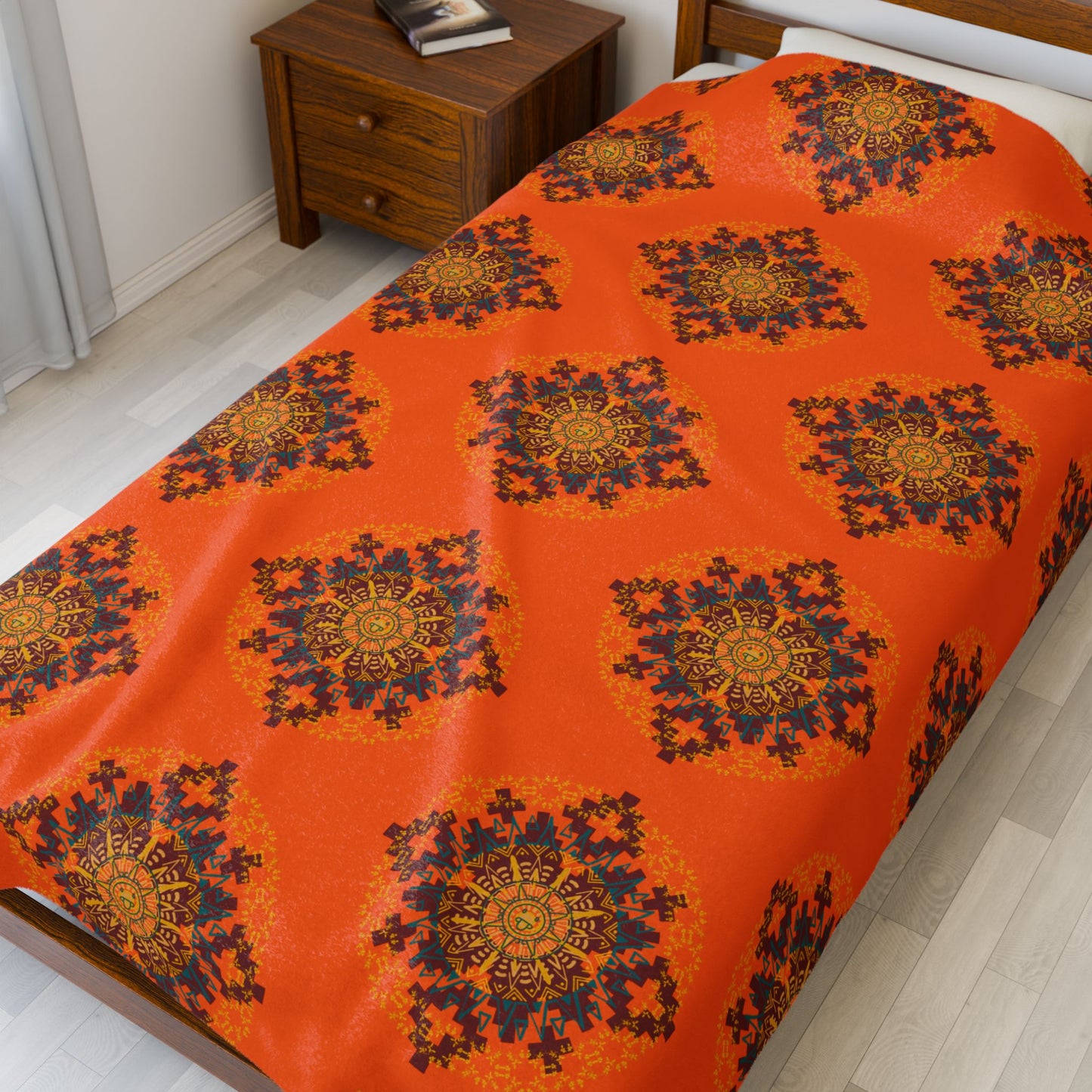 Cozy Vibrant Velveteen Plush Blanket, Warm Throw for Home Decor, Perfect for Gift Giving, Thanksgiving, and Cozy Nights