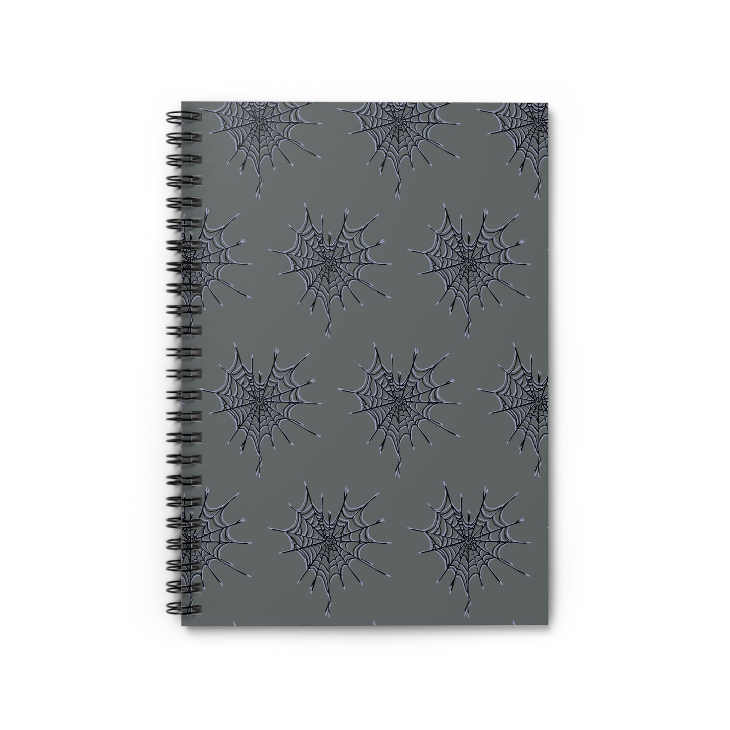 Spider Web Spiral Notebook - Perfect for Halloween, Writing, Journaling, Gifts for Writers, Trendy Stationery
