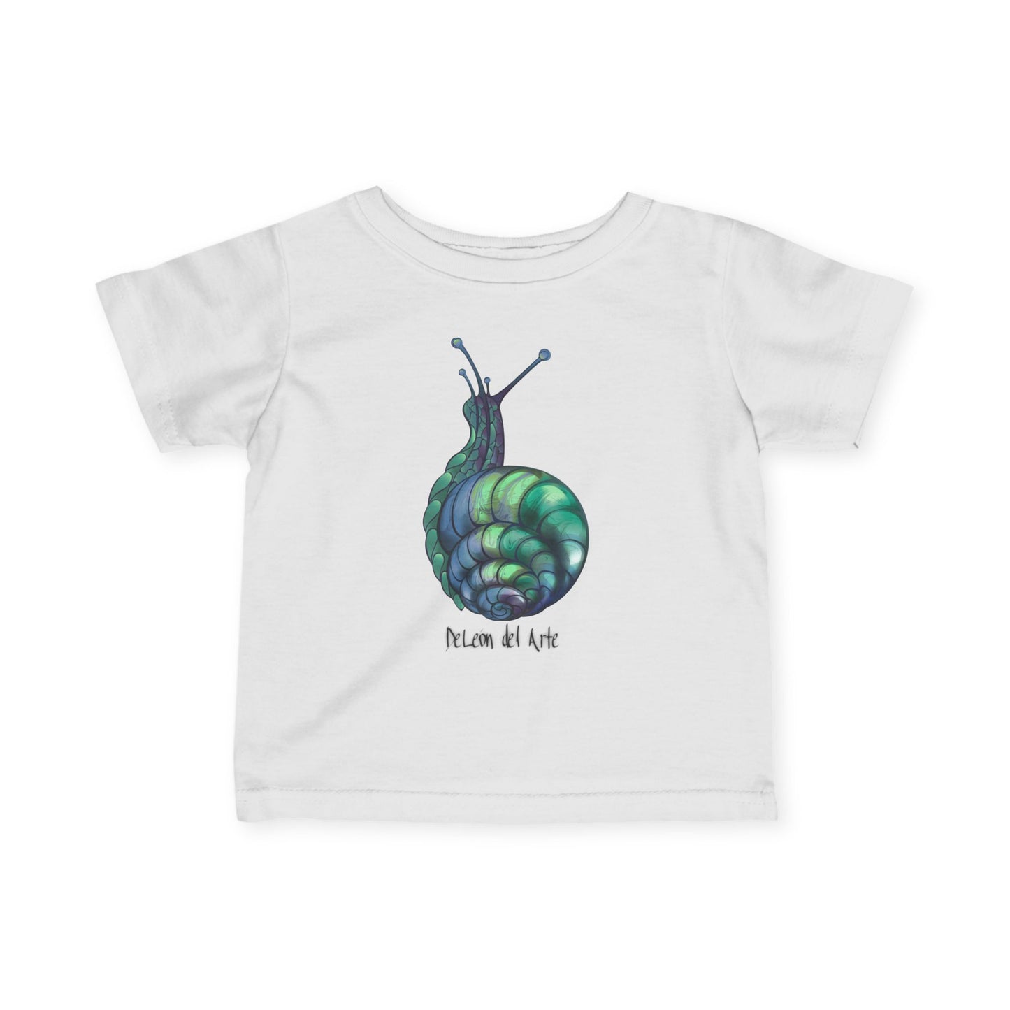 Snail Art Infant Tee, Cute Baby Shirt, Unique Toddler Clothes, Gift for New Parents, Nursery Outfit, Eco-Friendly Baby Apparel